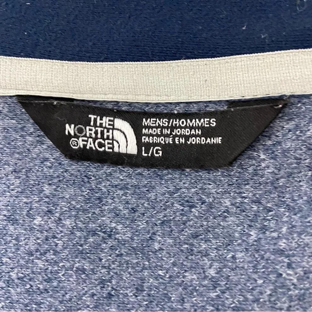The North Face Men's Full Zip Jacket Sweatshirt Blue Large